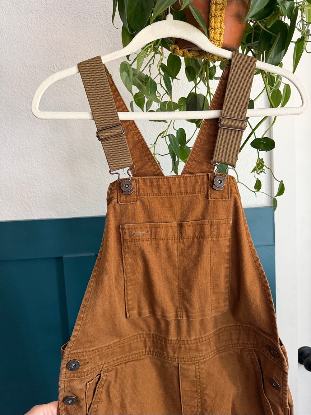 REI Women's Rust Brown Carpenter Overalls - Picture 2 of 7